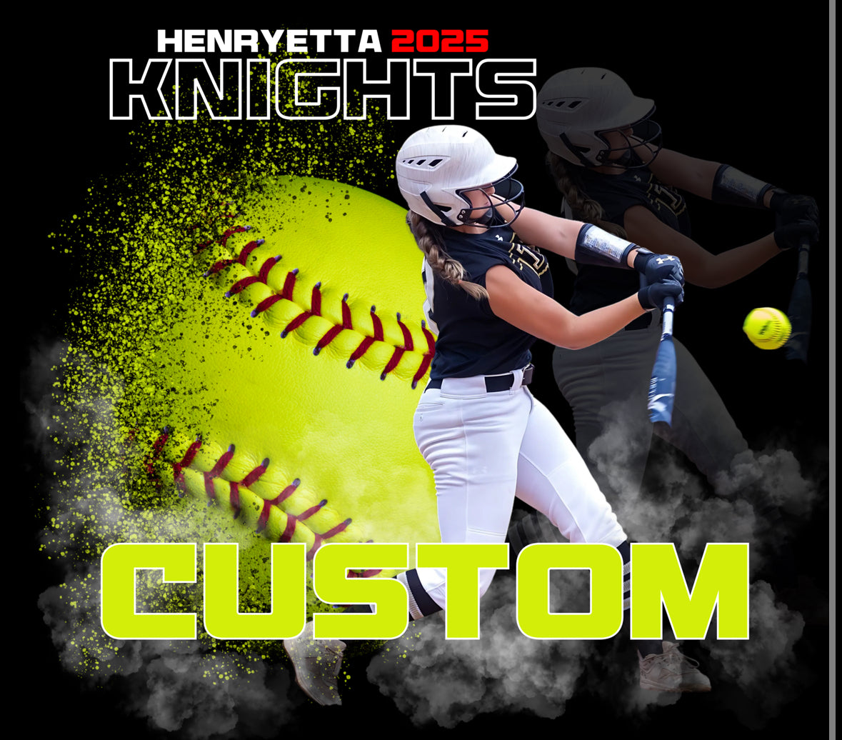 Custom Softball or Baseball Graphic Tee