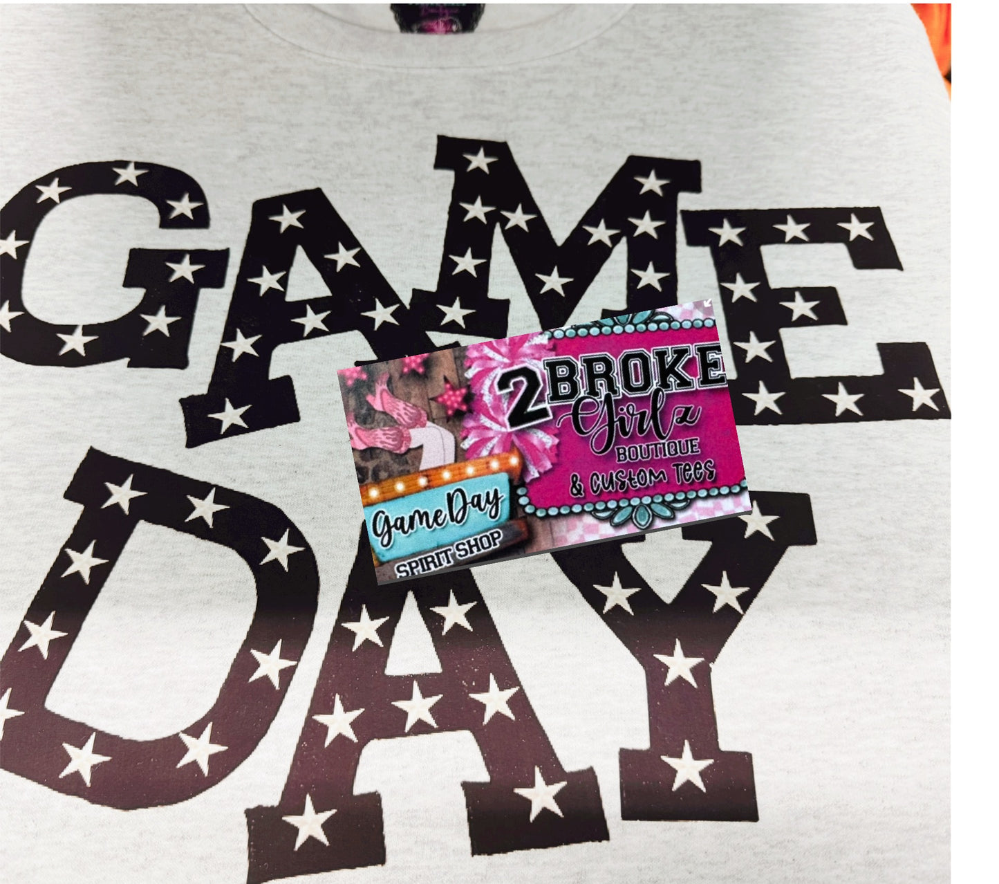 Wonky Game Day Star Ash Crewneck