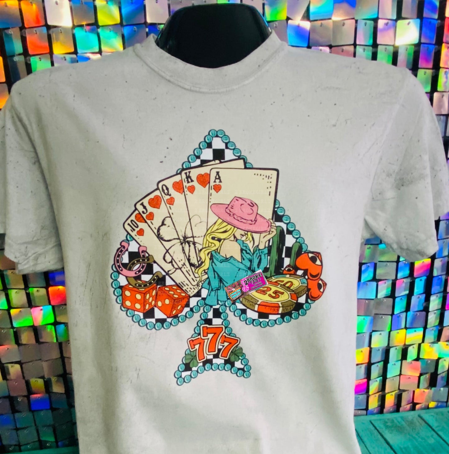 Western Cowgirl Comfort Color Acid Wash CC Tee