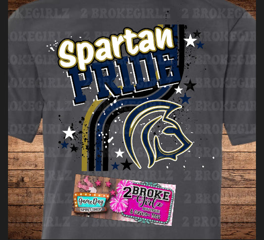 Spartan Pride Graphic Comfort Color Tee