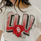 OU Sooners Helmet Fade Off
White Cropped Tee
