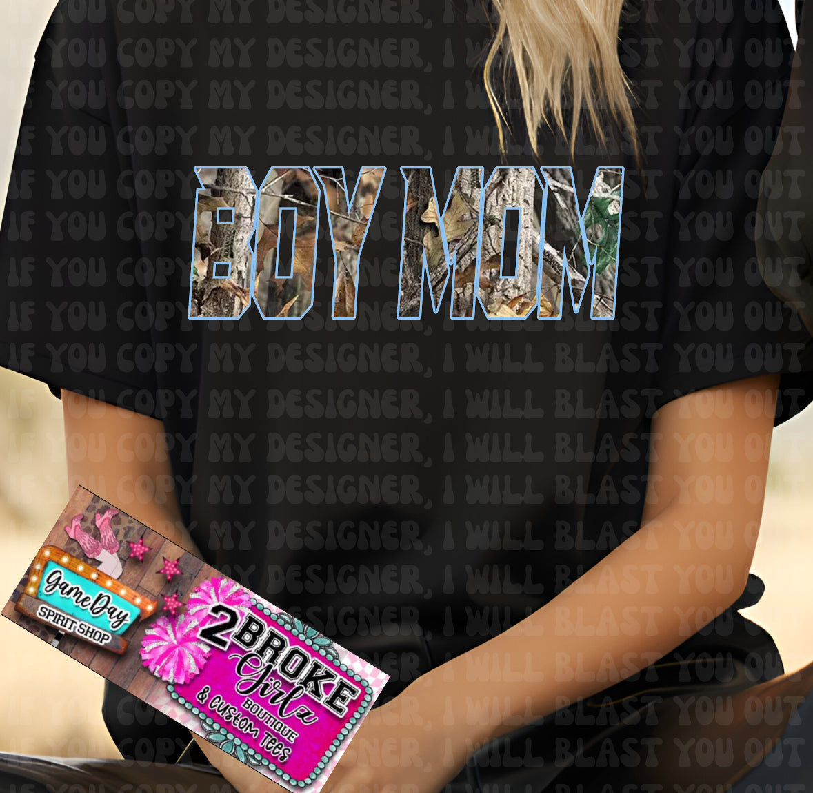 Boy Mom/ Girl Mom Camo Tee