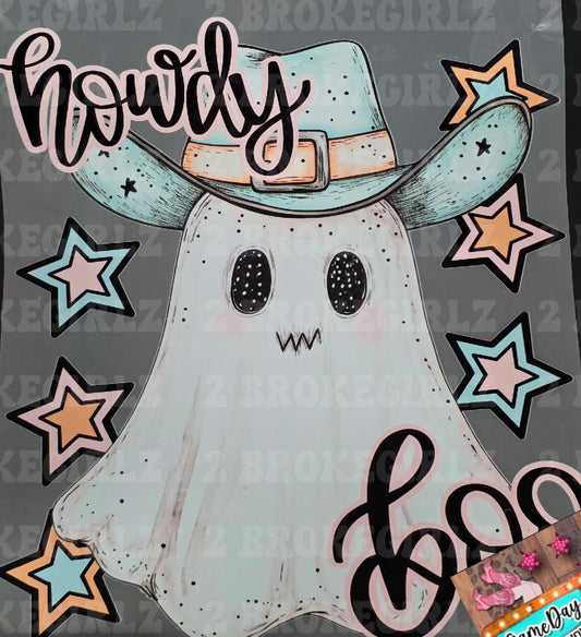 Howdy Boo DTF Transfer