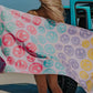Pastel Smiley Face Quick Dry Towel