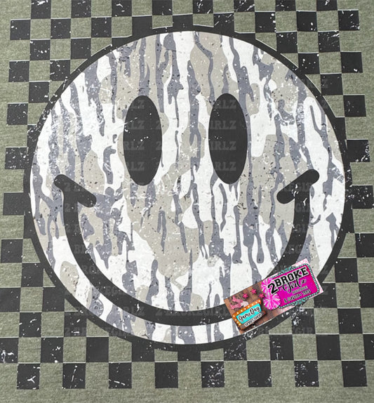 Camo Smiley Graphic tee