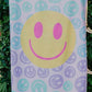 Pastel Smiley Face Quick Dry Towel