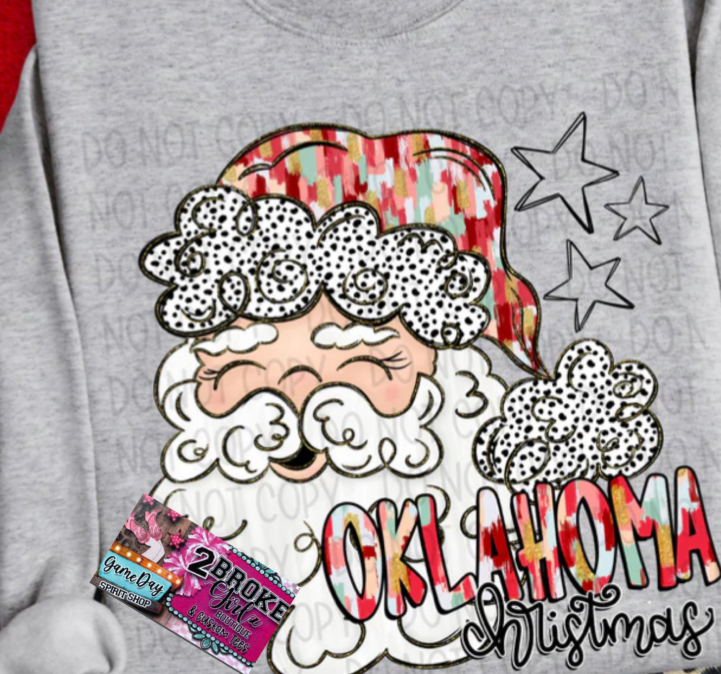 Whimsical Santa State Christmas