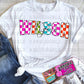 Custom Checker Graphic Tee