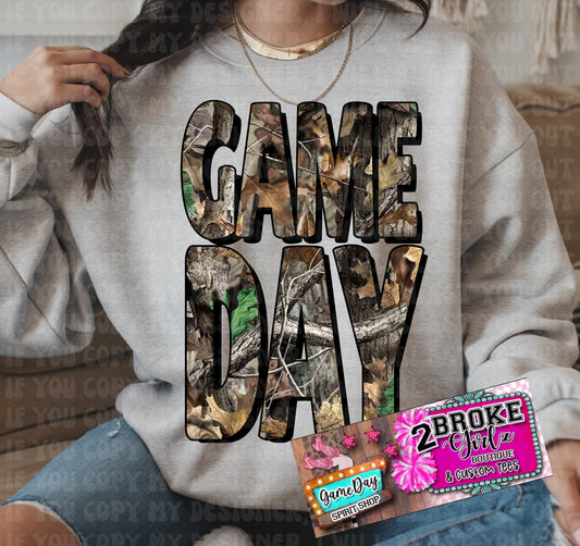 Camo Game Day Tee Or Sweatshirt