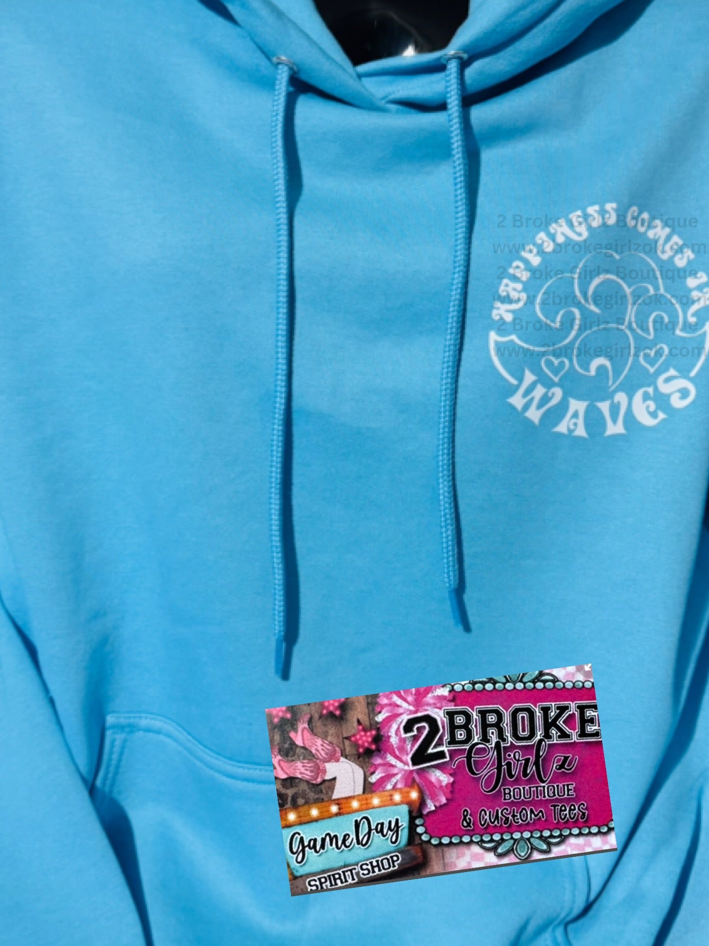 Happiness Comes In Waves Hoodie