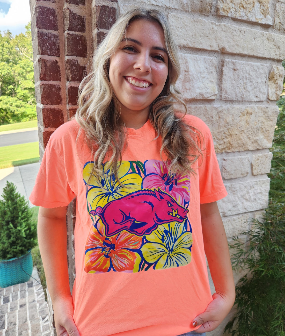 Arkansas Fan Comfort Color Tee