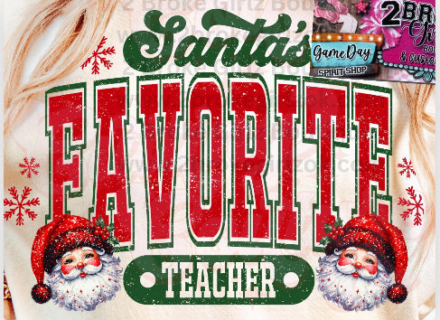 Santa’s Favorite Distressed Teacher