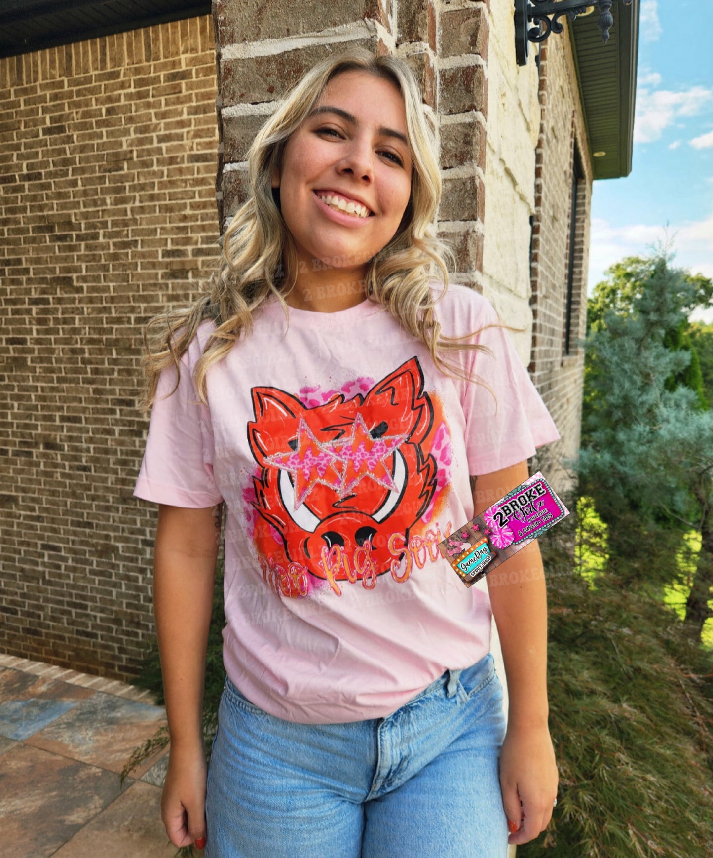 Comfort Colors Ar Razorbacks Tee
