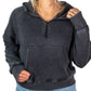 Half Zip Wash Hoodie