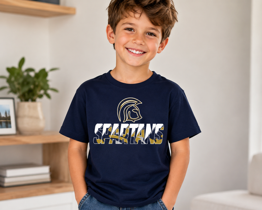 Spartans Camo Design Tee or Sweatshirt Youth-Adult Sizes