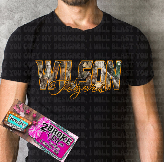 Wilson Tigers Camo Tee/Sweatshirt