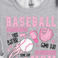 Baseball Mom Mom Comfort Colors Tee