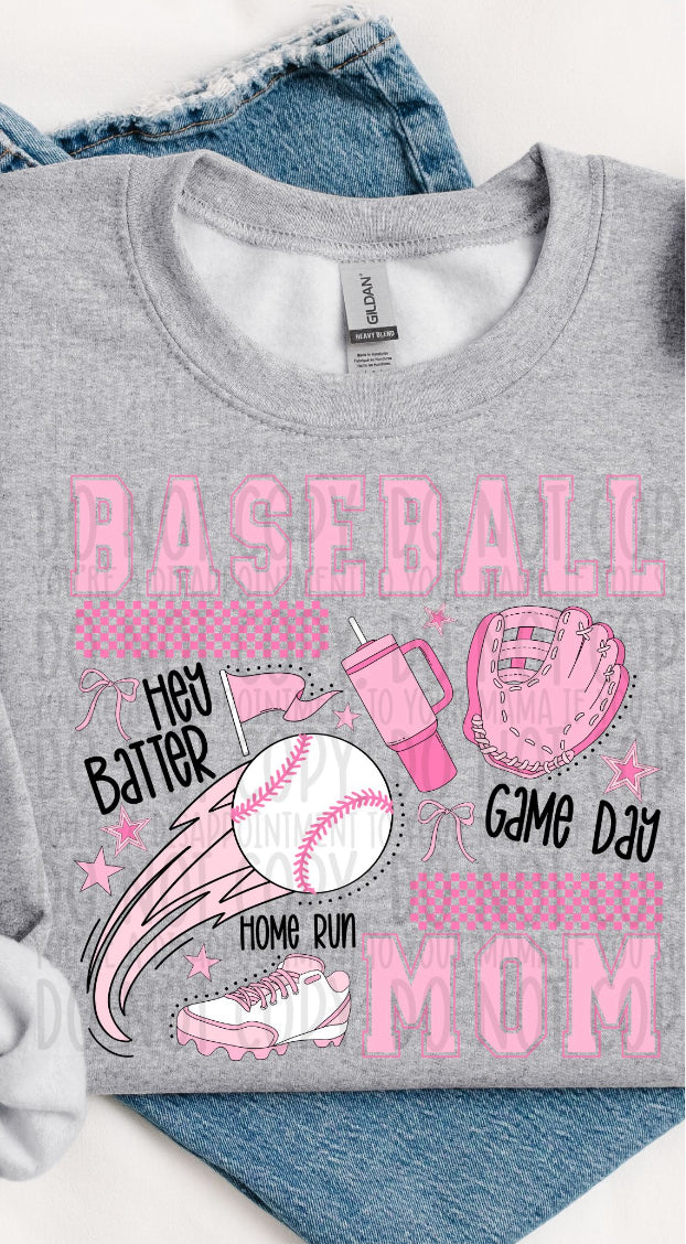 Baseball Mom Mom Comfort Colors Tee