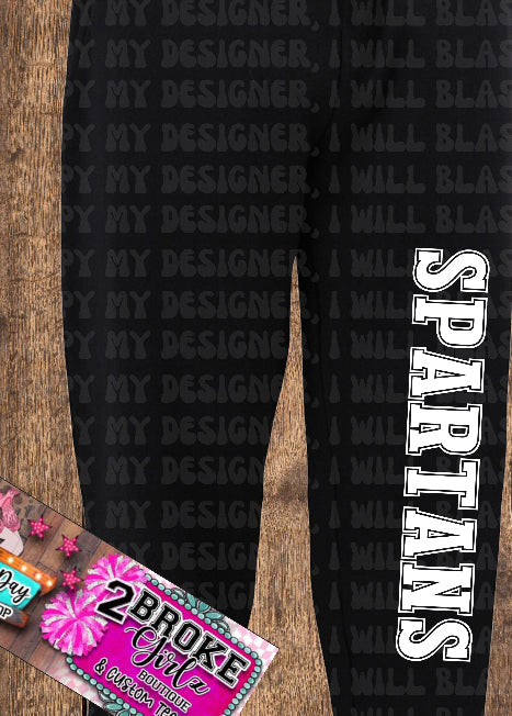 Open Bottom Adult Spartan Sweatpants