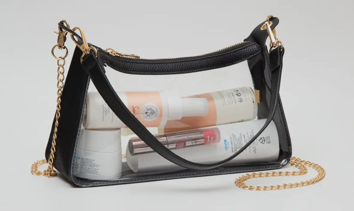 Marilyn Clear Satchel
Bag with Chain Strap