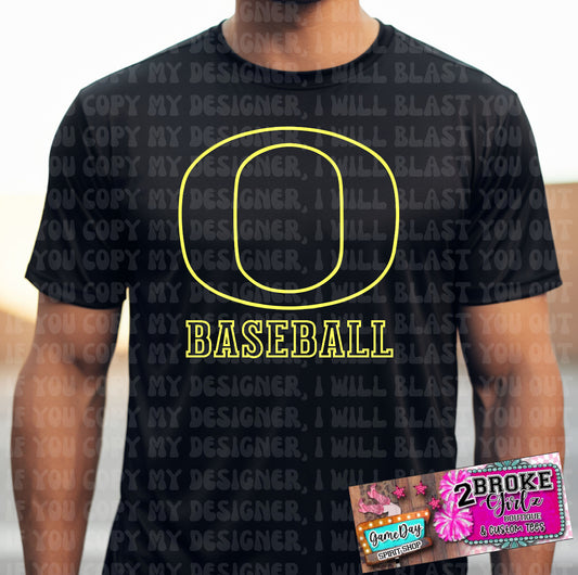 Big “O” Baseball Tee or Sweatshirt