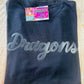 Dragons Glitter Puff Comfort Colors Tee
