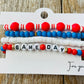 Red & Blue Game Day Bracelet