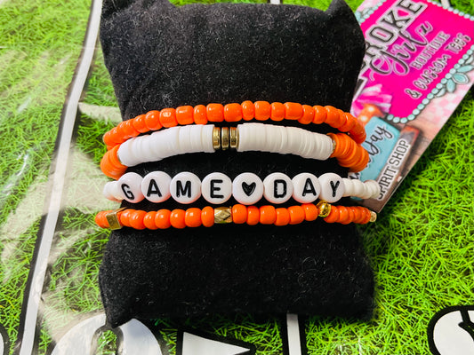 Game Day Heishi Beaded Bracelet