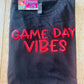 Red & Black Game Day Vibes - Glitter Puff