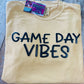 Gold & Black Game Day Vibes - Glitter Puff