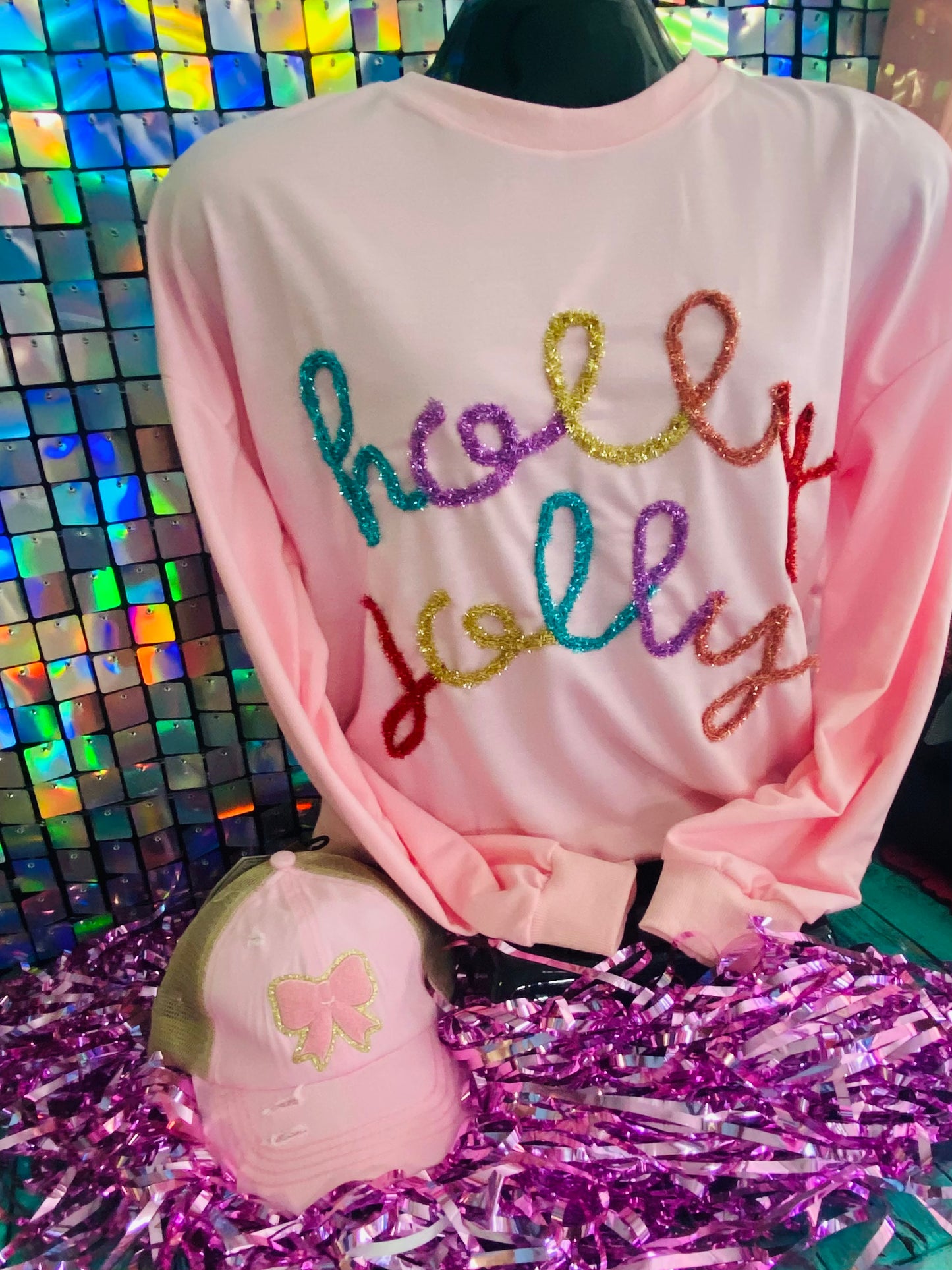Holly Jolly Tinsel Crewneck