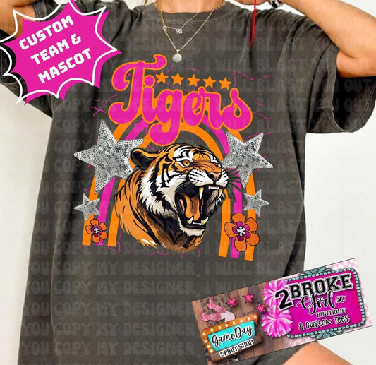 Custom School Spirit Comfort Colors Tee or Sweatshirt