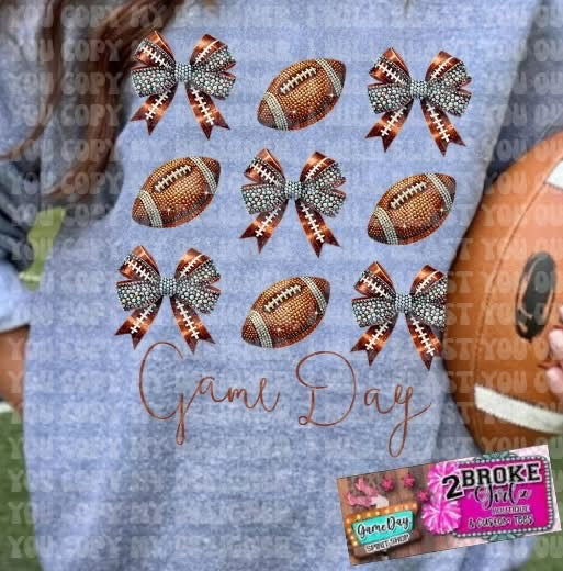 Faux Rhinestone Game Day - Tee or Sweatshirt