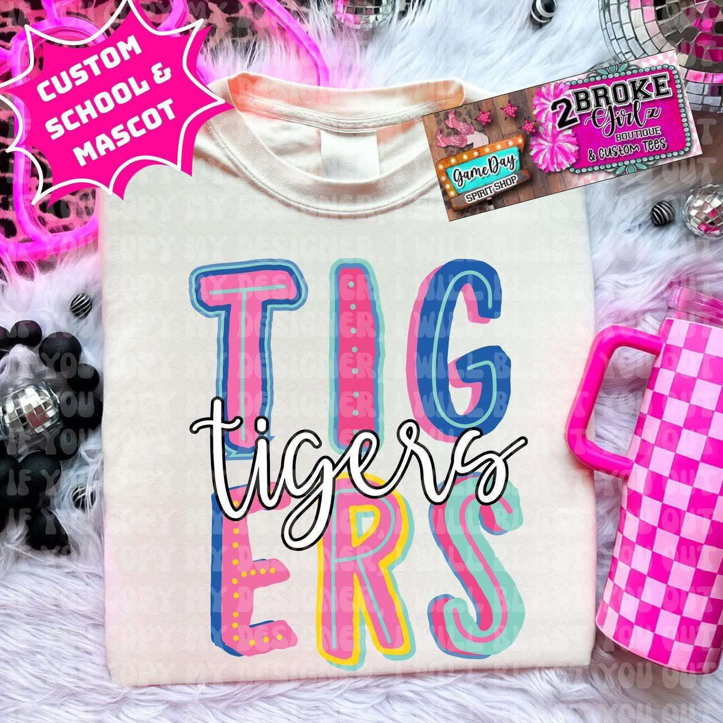 Tigers Mascot Tee or Sweatshirt