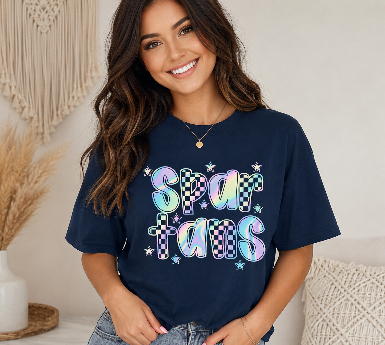Spartans Holographic Tee or Sweatshirt Youth-Adult