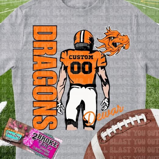 Custom Football Tee