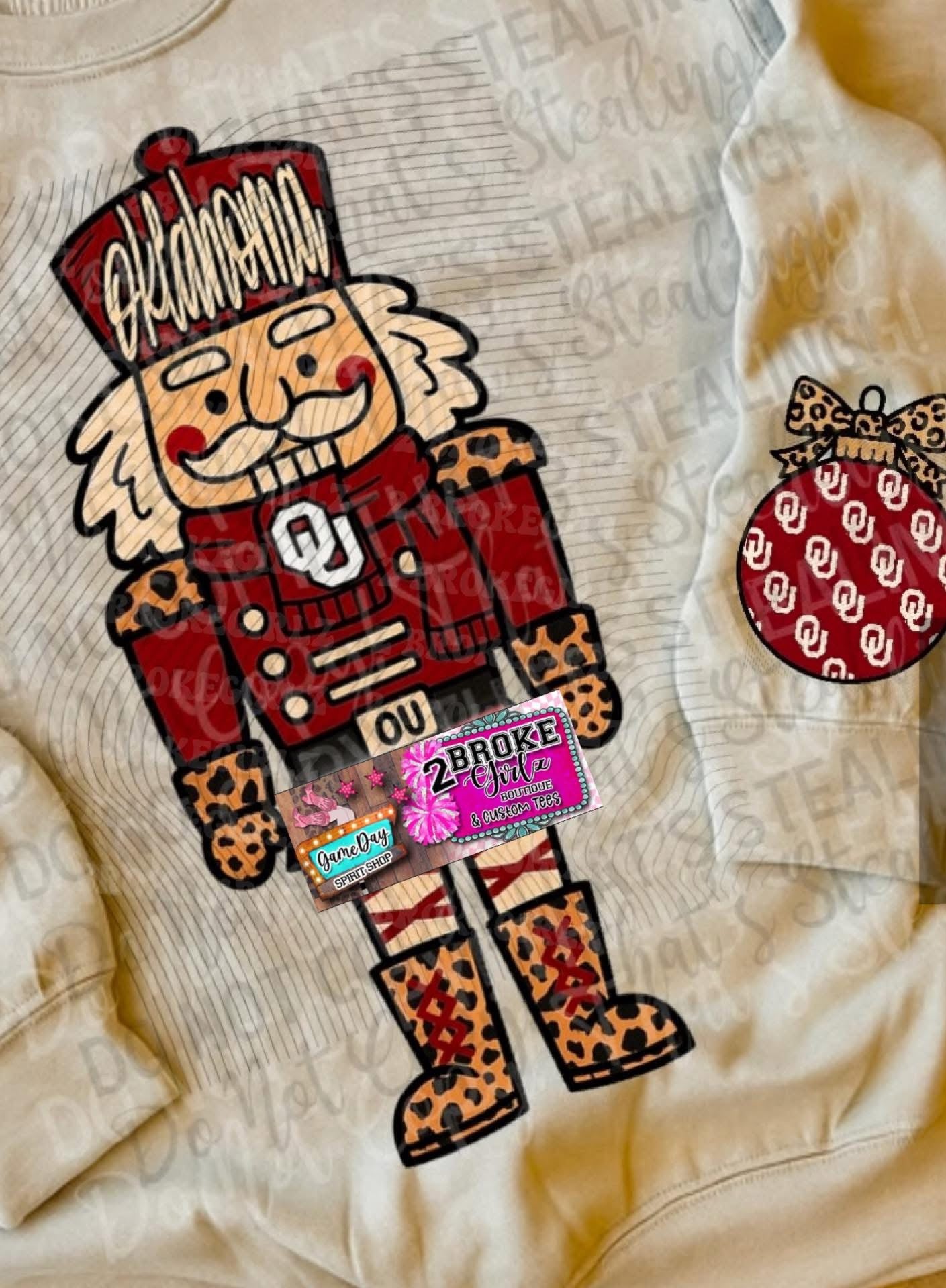 Custom School Nutcracker Sweatshirt (Leave School in the Notes at Checkout)