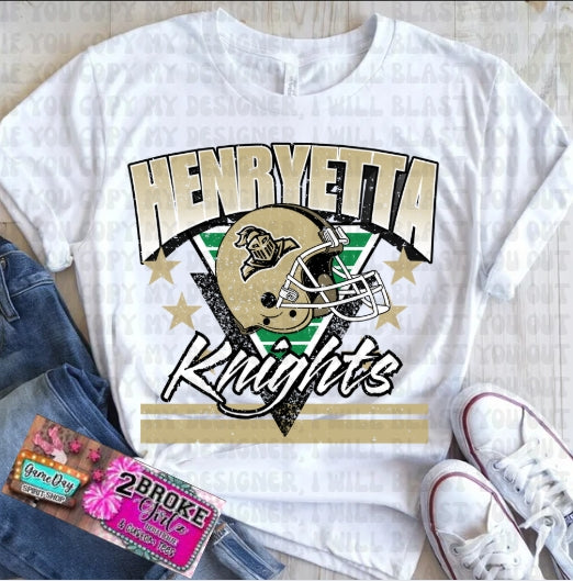 VINTAGE FOOTBALL KNIGHTS DESIGN