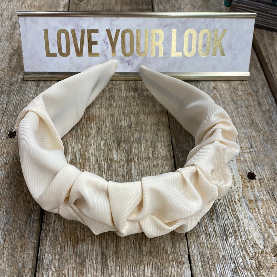 Cream headband