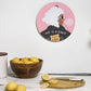 She is Fierce Pink Cutting Board Round